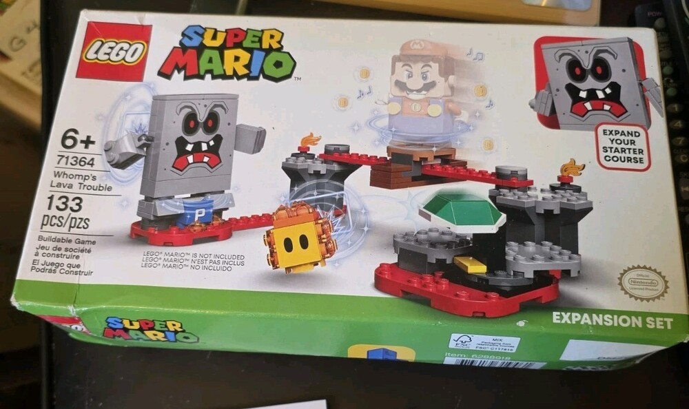 LEGO Super Mario 71364 Whomp's Lava Trouble BOX DAMAGE NEW